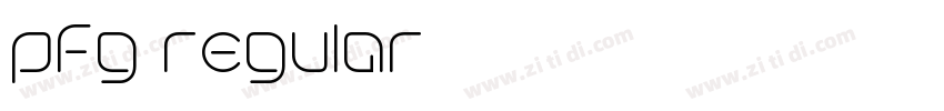pfg regular字体转换